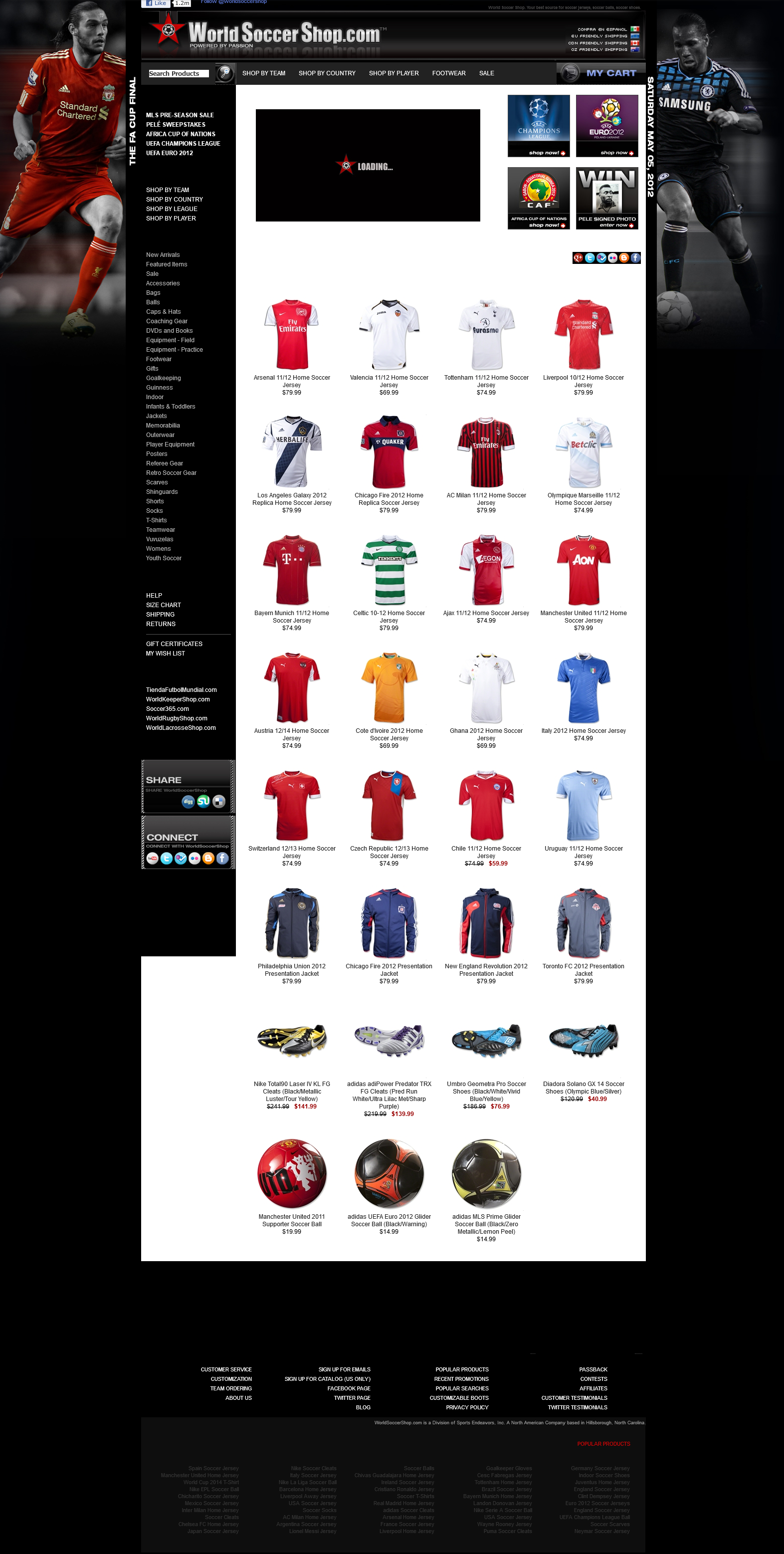 Project: World Soccer Shop